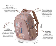 Cargar imagen en el visor de la galería, Mochila Mediana Funny Letters