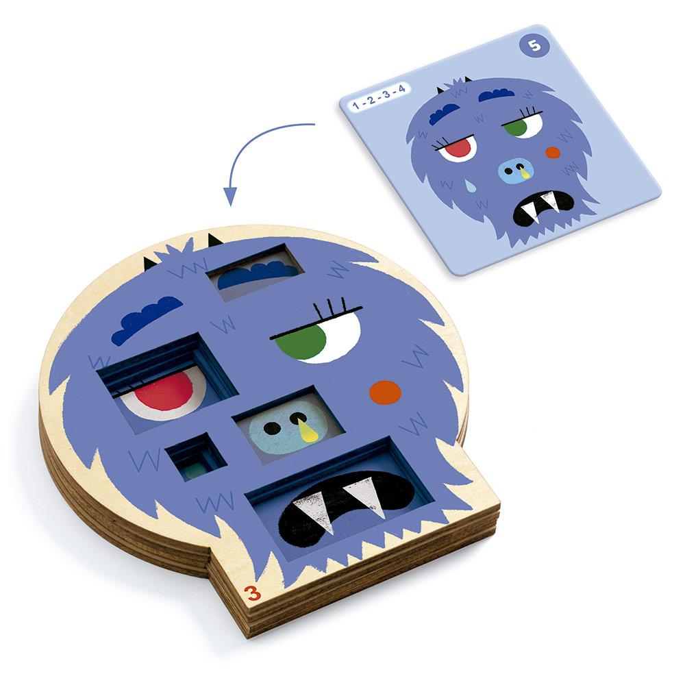 Juego de lógica Crazy faces