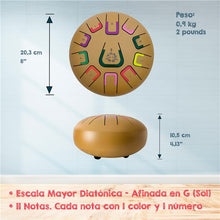 Cargar imagen en el visor de la galería, Tambú 8" 11 notas - Oro