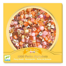 Cargar imagen en el visor de la galería, Perlas alfabeto doradas