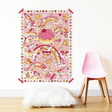 Cargar imagen en el visor de la galería, Póster Creativo Unicornios +150 Pegatinas