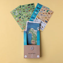 Cargar imagen en el visor de la galería, Animal world poster & stickers