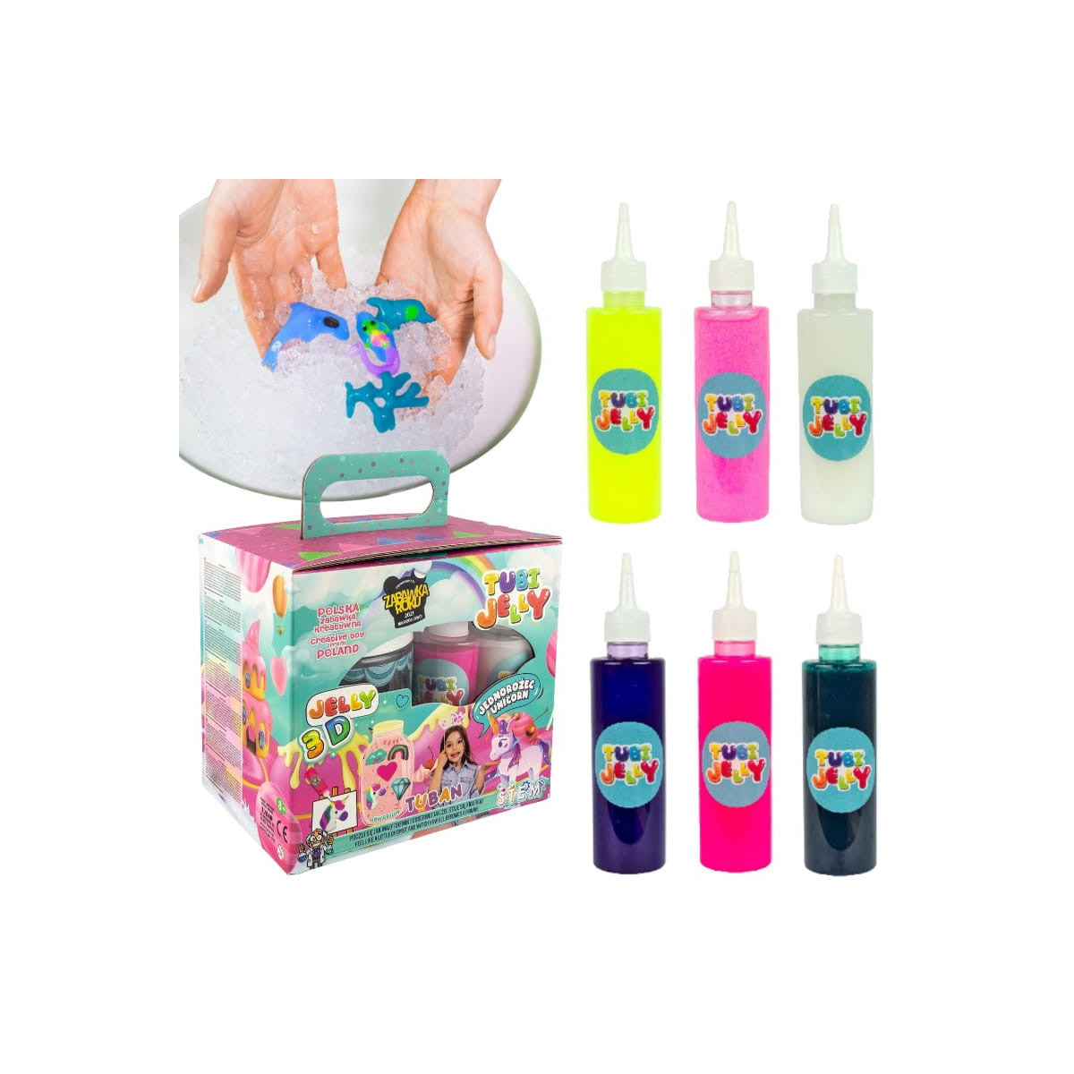 Tuban Conjunto Jelly 6 col. Aquario peq. Unicornio