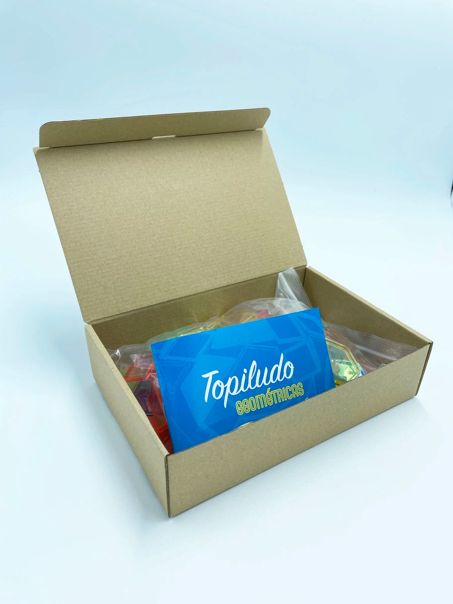 Topiludo Conjunto 6 formas geométricas traslúcidas 140 pzas.
