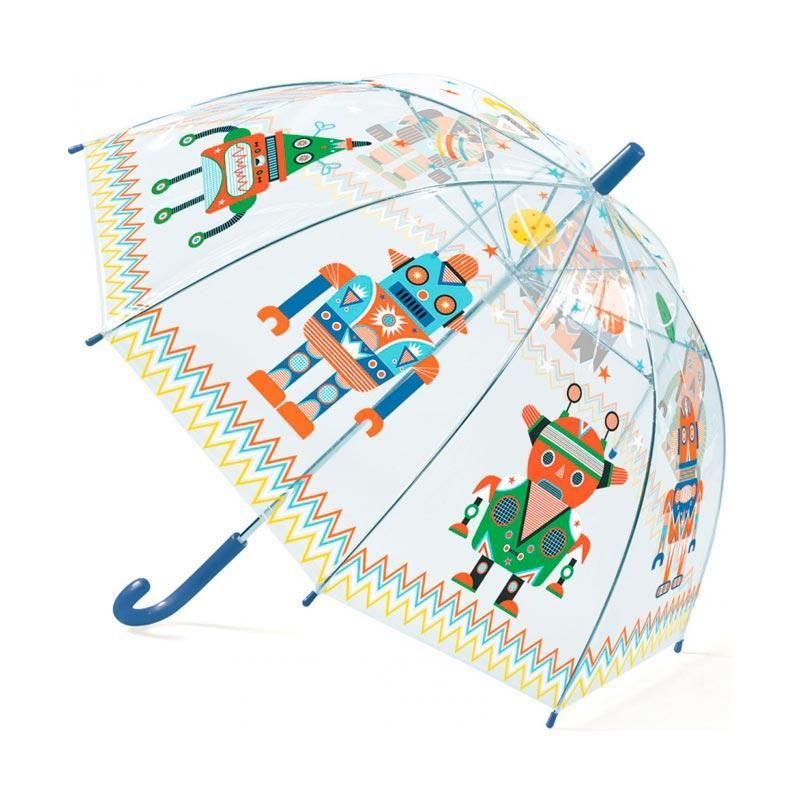 Paraguas transparente Robot