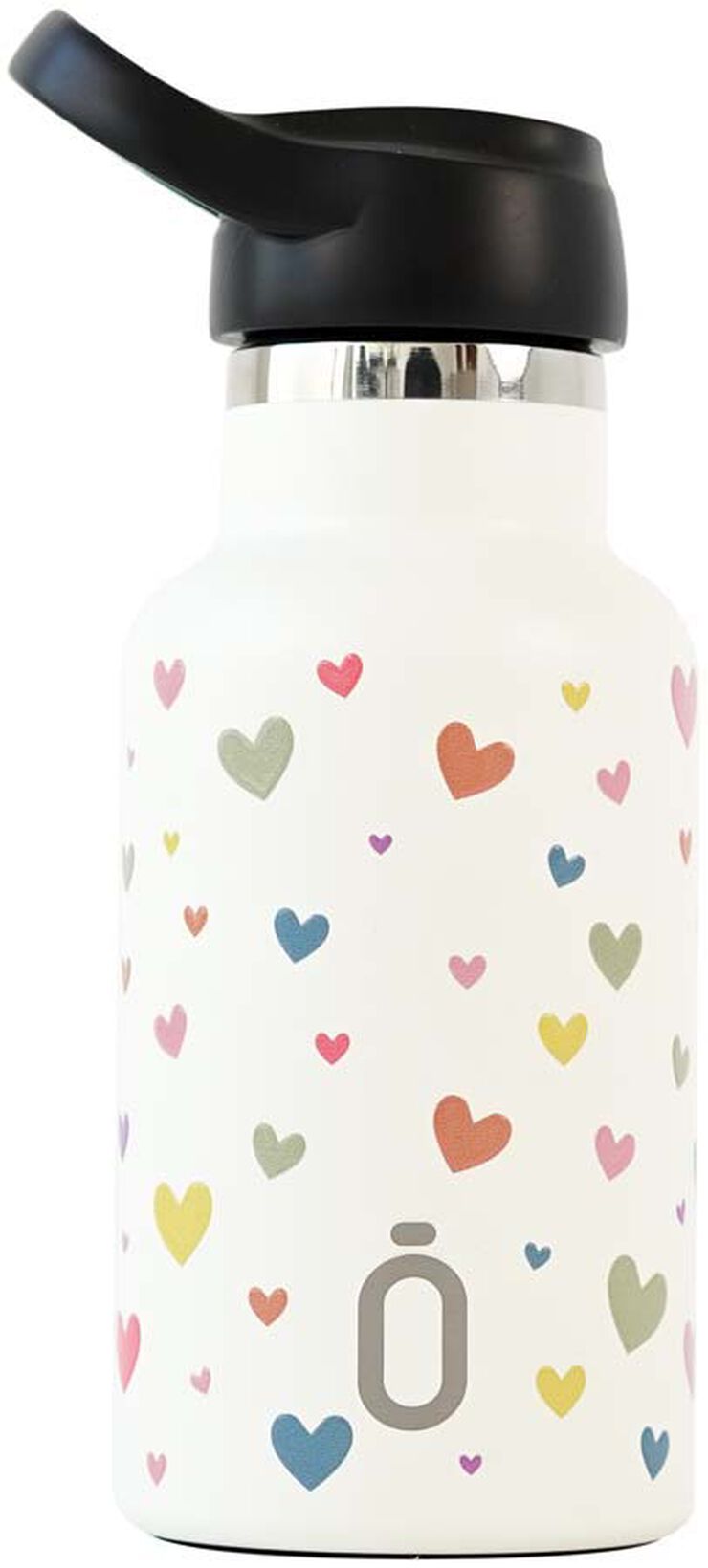 BOTELLA TERMO 'RUNBOTT MII' CONFETI CORAZONES 350ML NATA TAPON SPORT