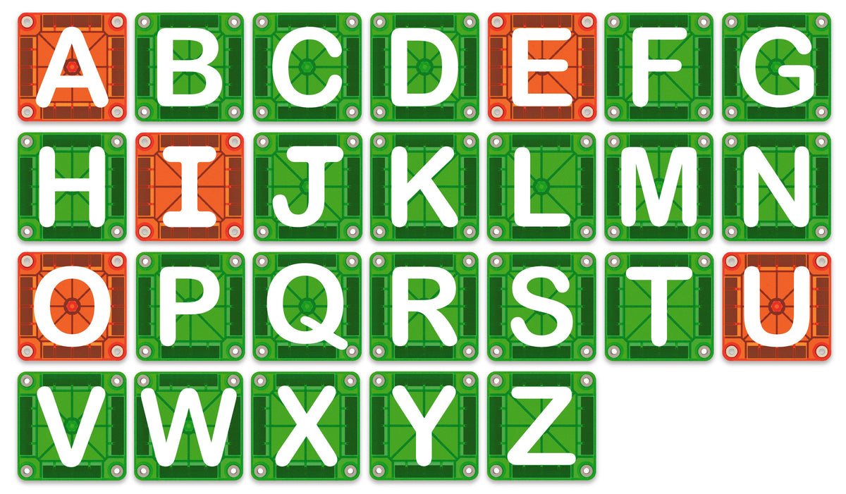 MAGNA-TILES Learn Letters alfabeto magnético vocales y consonantes