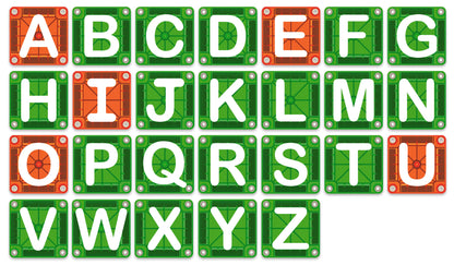 MAGNA-TILES Learn Letters alfabeto magnético vocales y consonantes