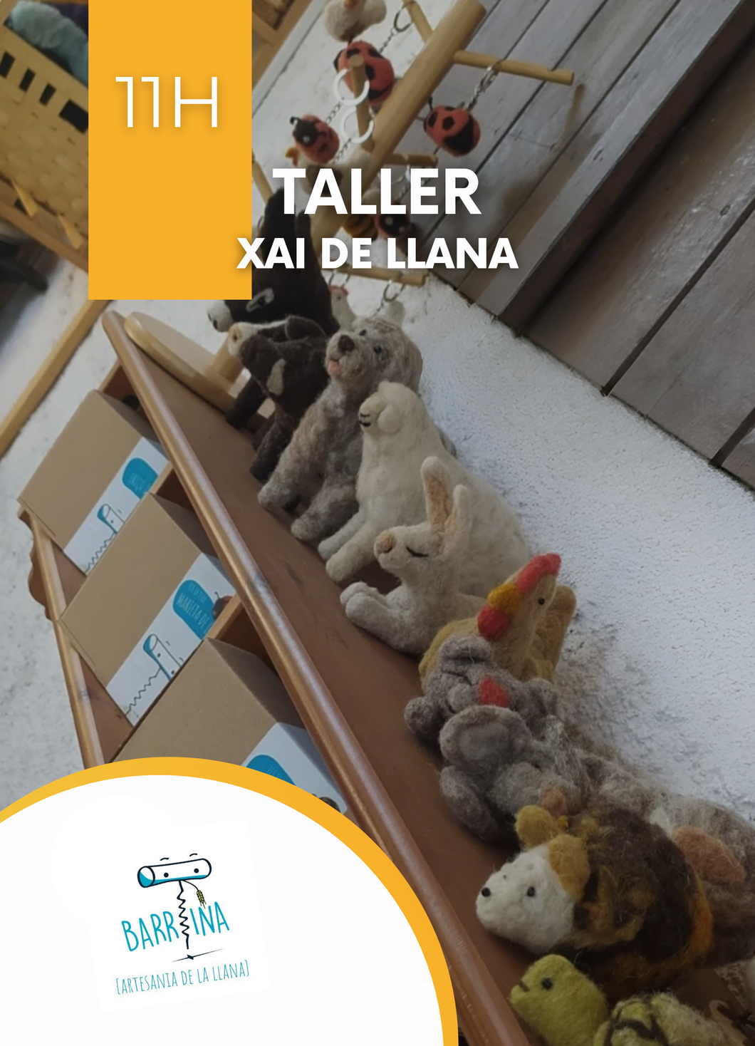 Taller Fem un xai de llana amb Barrina 11h