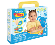 Cargar imagen en el visor de la galería, MY FIRST PLASTILINA Baby Mi primer kit de modelaje con rodillos de madera
