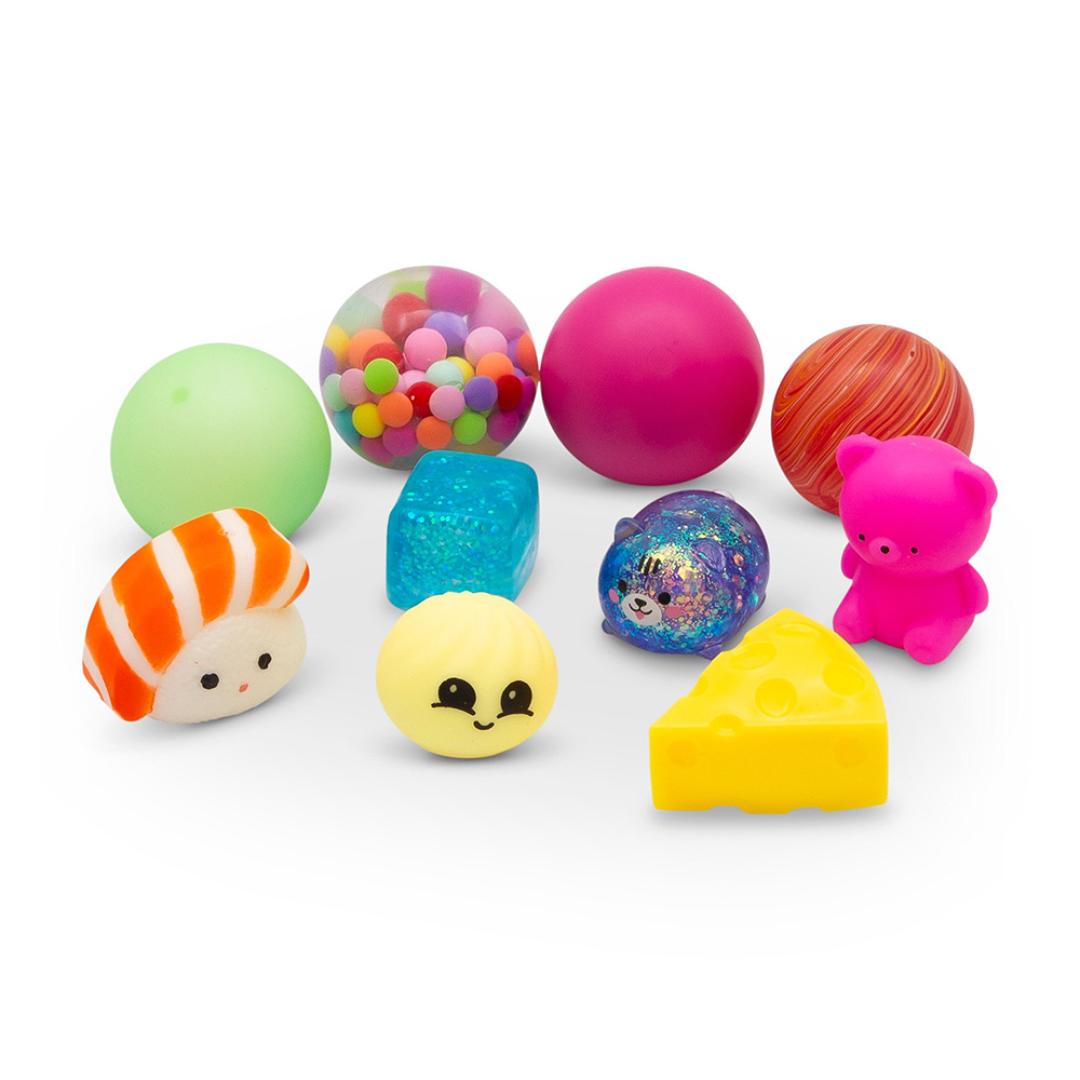 10 squishies incluidos en Scrunchems Vending Machine