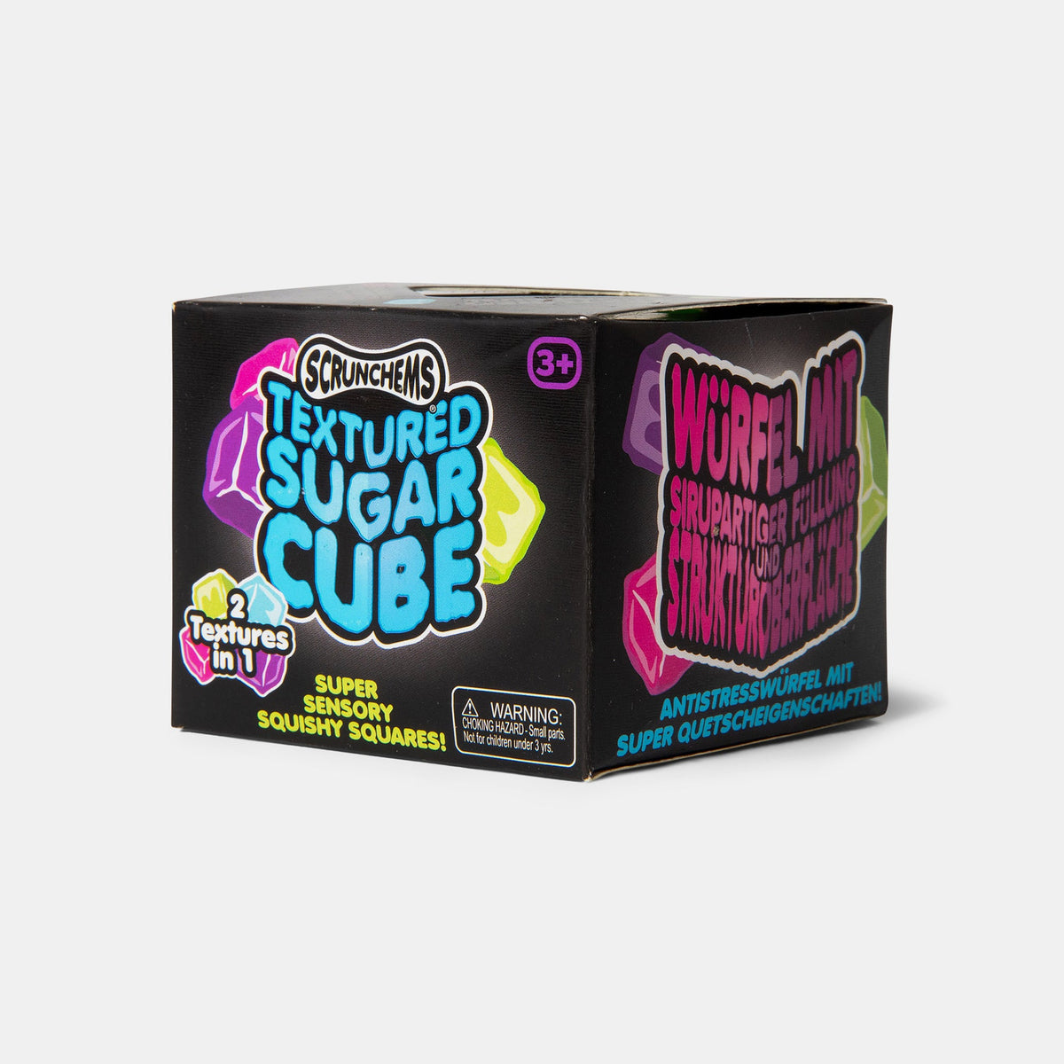 Scrunchems Textured Sugar Cube cubo sensorial colores surtidos