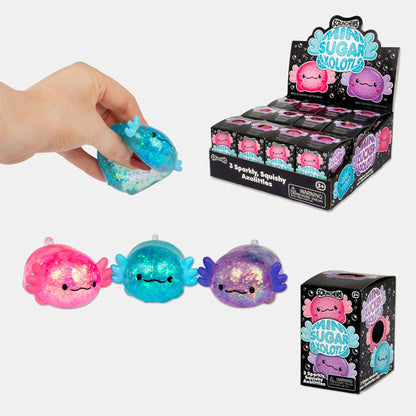 Scrunchems Mini Sugar Axolotls pack de 3