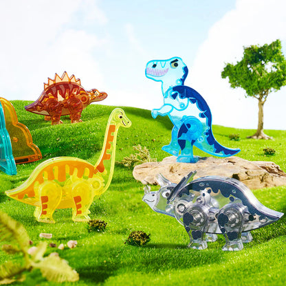 Bloques magnéticos Mideer – Dinosaurios (48 piezas)