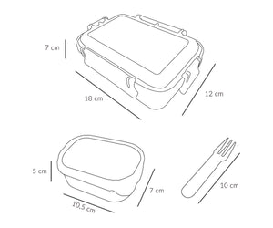 Caja Almuerzo Bento Geometric Nature