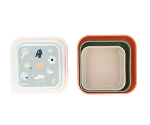 3 Cajas Almuerzo Geometric Nature