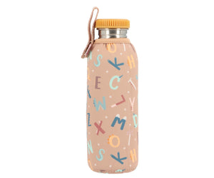 Botella Acero con Funda Funny Letters