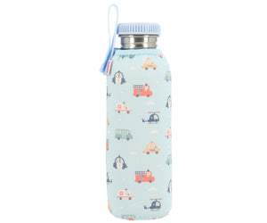 Botella Acero con Funda City Cars 750ml