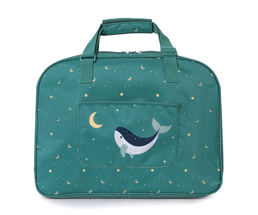 Bolso de Playa con Rejilla Whale Teal