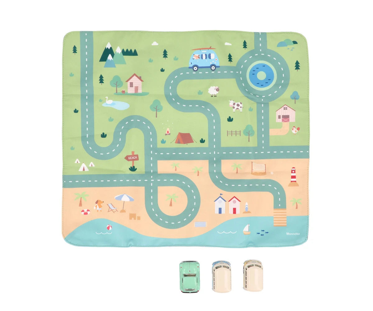 Juego Mantel Circuito Holiday + 3 Coches