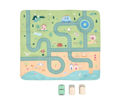 Juego Mantel Circuito Holiday + 3 Coches