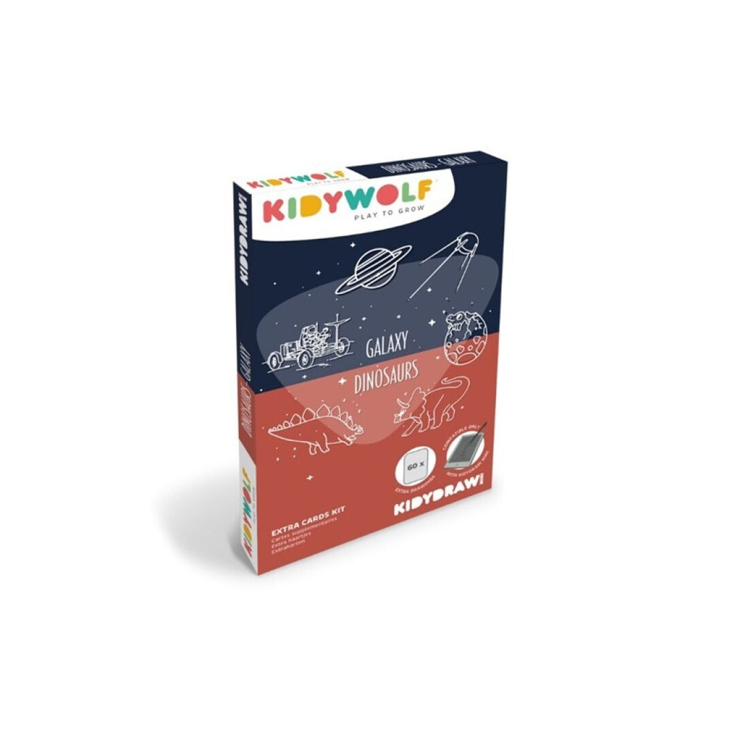 Plantillas KIDYDRAW Mini Dinosaurios y Galaxia