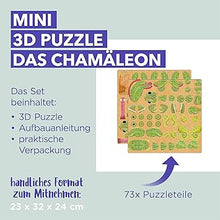 Cargar imagen en el visor de la galería, mierEdu Mini puzzle 3D - Camaleón
