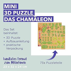 mierEdu Mini puzzle 3D - Camaleón