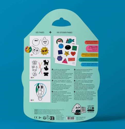 LIBRO STICKERS MONTESSORY FORMAS GEOMÉTRICAS