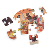 Cargar imagen en el visor de la galería, 4 mini puzzles Comidas Minouchkas
