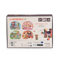 Cargar imagen en el visor de la galería, 4 mini puzzles Comidas Minouchkas
