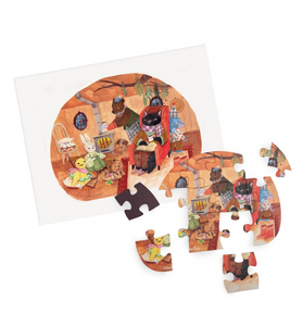 4 mini puzzles Comidas Minouchkas