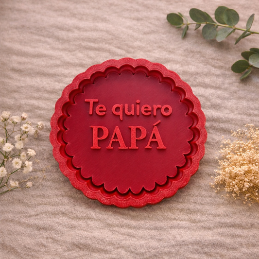 Molde Galletas "Te Quiero Papá"