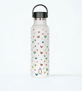 BOTELLA TERMO 'RUNBOTT MII' CONFETI CORAZONES 600ML NATA