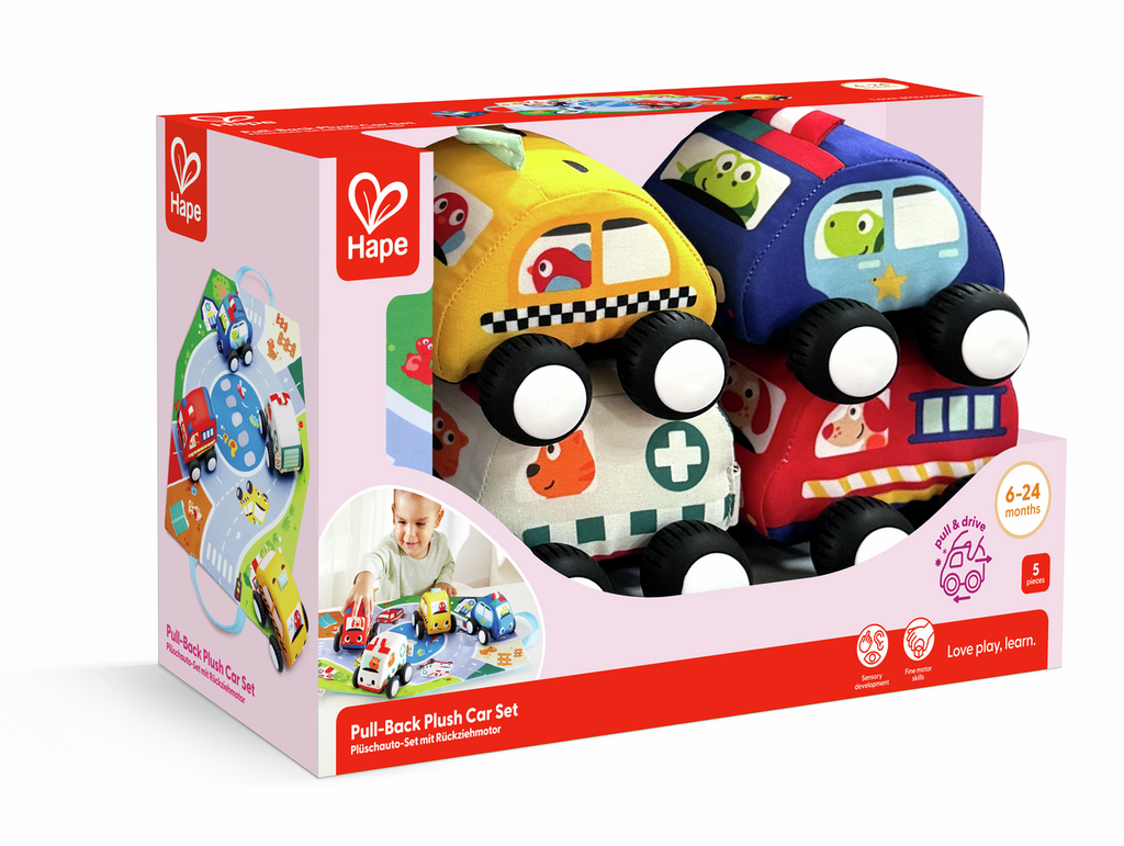 Set de Coches de Peluche