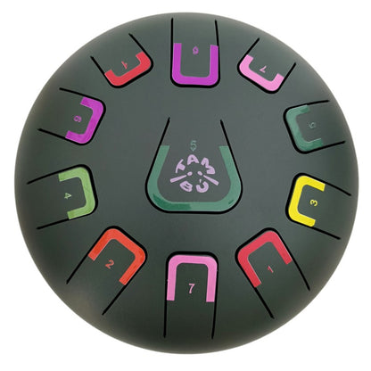 Tambú 8" 11notas - Verde Jungla mate