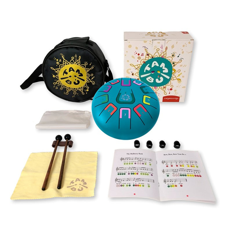 Tambú 8" 11notas - Turquesa Mate