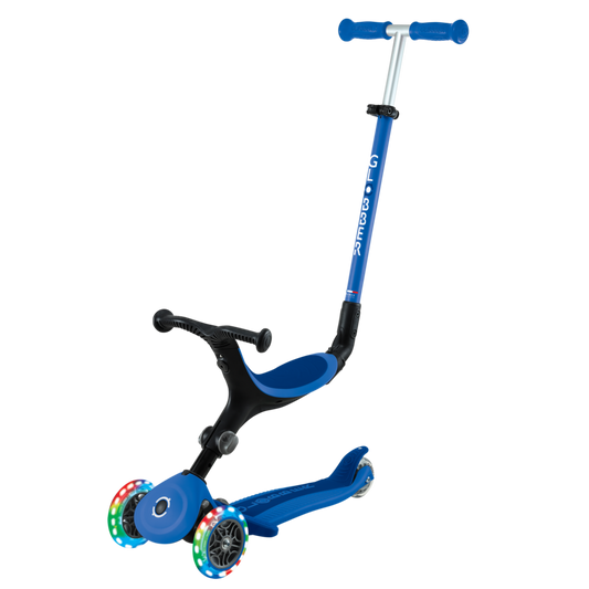 Patinete Globber Go up Actives Luces Azul Marino