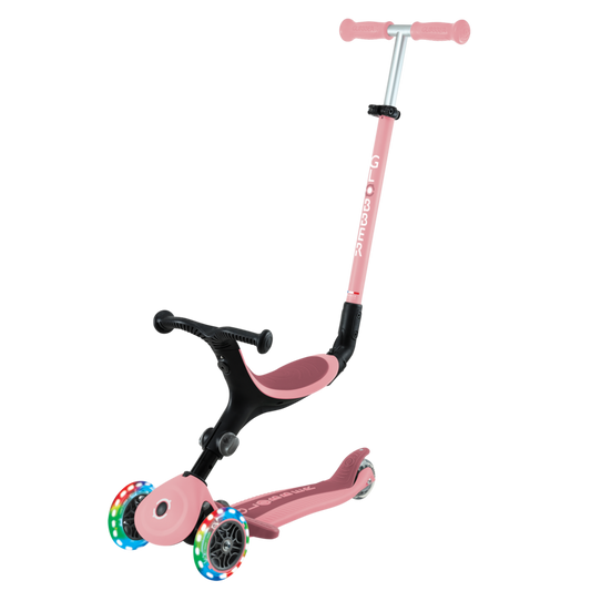 Patinete Globber Go up Actives Luces Rosa