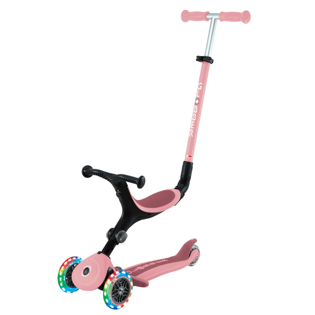 Patinete Globber Go up Actives Luces Rosa