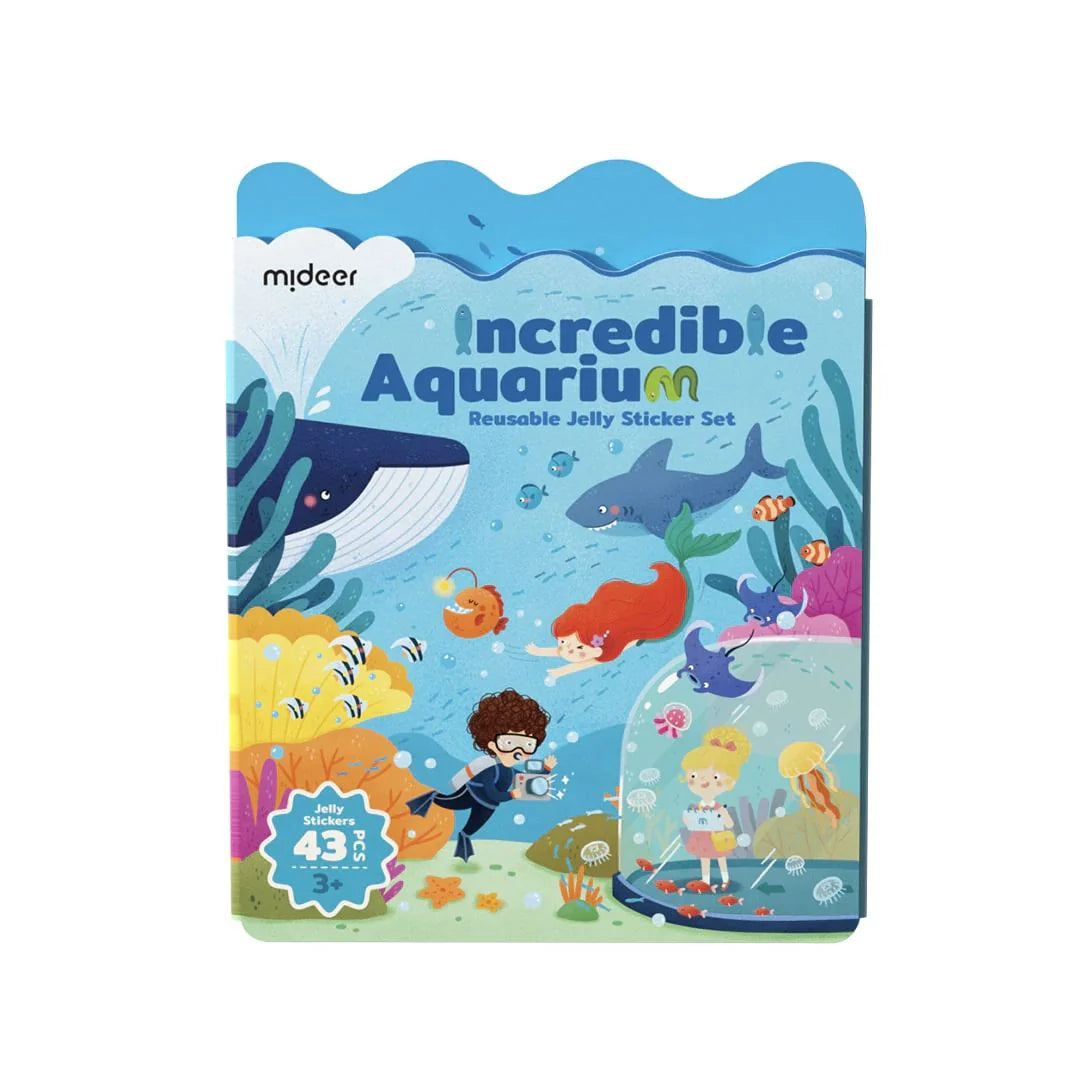 Juego de pegatinas reutilizables de gel Mideer para acuario