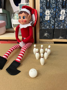 Bolos en miniatura para elfo travieso