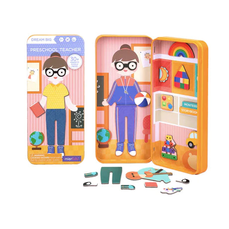 Caja Puzzle Magnética - Maestra de Preescolar
