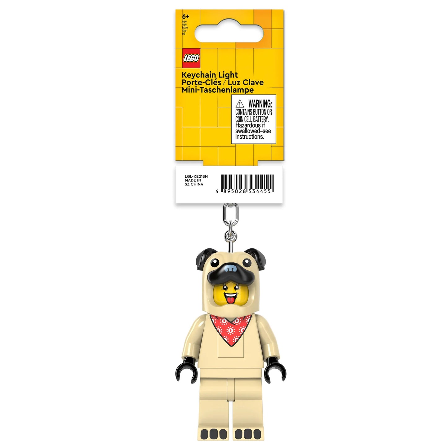 Llavero con linterna de carlino de LEGO® Minifigures™