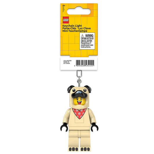 Llavero con linterna de carlino de LEGO® Minifigures™