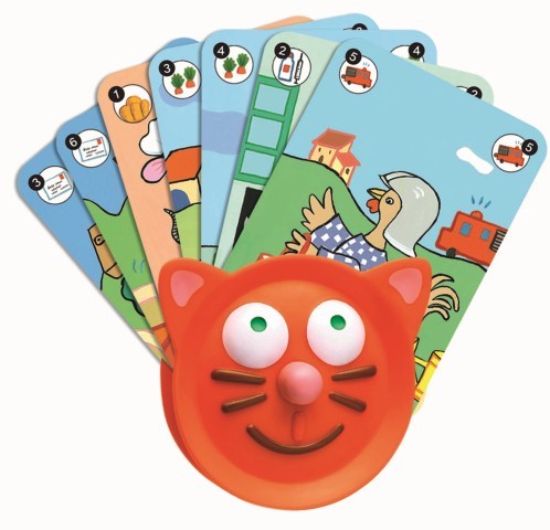 Porte-cartes en forma de gato