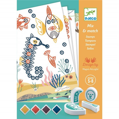 Taller de sellos mix & match: animales sorprendentes