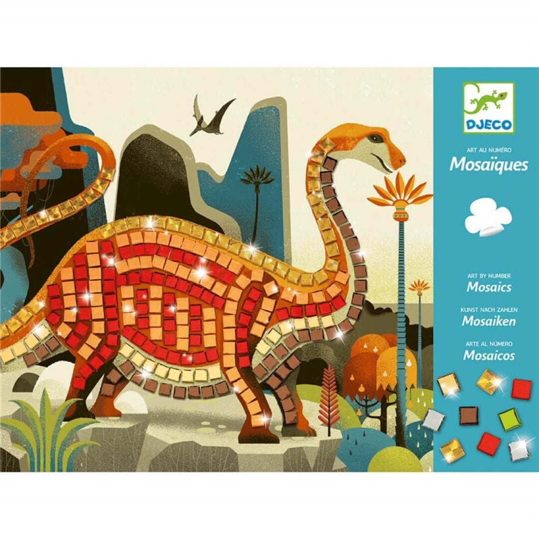 Mosaico por pegatinas: dinosaurios