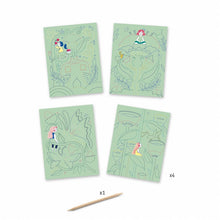 Cargar imagen en el visor de la galería, Láminas para rascar: jardín fantástico (pastel)
