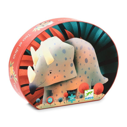Puzzle silueta: Teo el dinosaurio